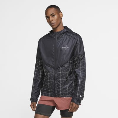 nike running jacket grey