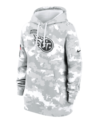 Женское худи Tennessee Titans Salute to Service Primary Edge Club Nike NFL Pullover Hoodie