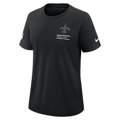 Playera Nike Dri-FIT de la NFL para mujer New Orleans Saints Crucial Catch