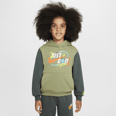 Conjunto de dos piezas de sudadera sin cierre para niños talla pequeña Nike Sportswear "Express Yourself"