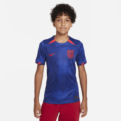 Jersey de fútbol Nike Dri-FIT para niño talla grande USMNT 2023 Stadium visitante