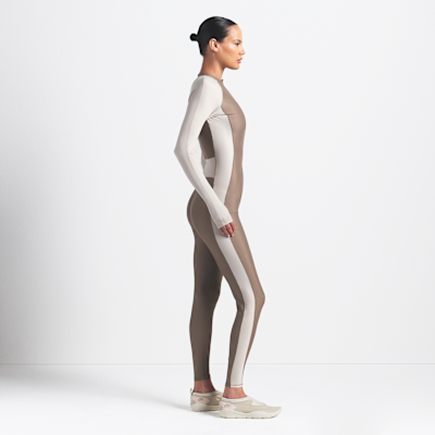 NikeSKIMS Shine Women's Zip-Front Long Bodysuit