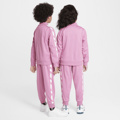 ナイキ Dri-FIT リトルキッズ ツーピース フルジップ セットアップ ロゴテーピング付き