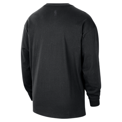 Męski T-shirt z długim rękawem Nike NBA Chicago Bulls Courtside Premium Essential