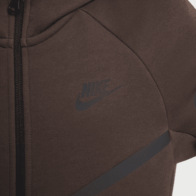 Sudadera con gorro con cierre completo para niños grandes Nike Sportswear Tech Fleece