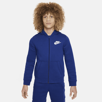 Nike Sportswear Older Kids' (Boys') Fleece Full-Zip Graphic Hoodie