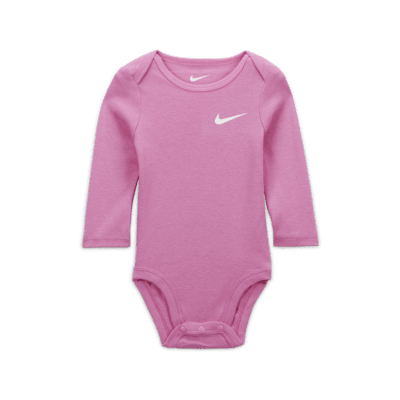 Nike Essentials Baby (0-9M) 3-Piece Bodysuit Set