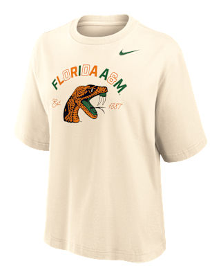 Женская футболка Nike College (Florida A&M University) Boxy Cotton