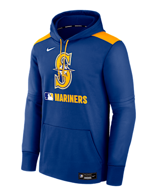 Мужское худи Seattle Mariners Authentic Collection Nike Therma MLB Pullover Hoodie