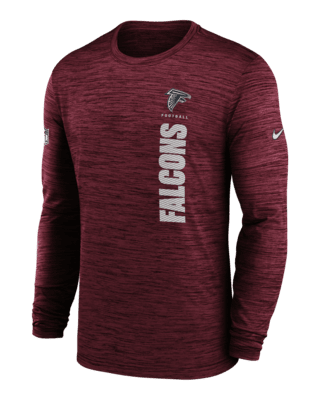 Мужская футболка Atlanta Falcons Sideline Velocity Nike Dri-FIT NFL Long-Sleeve