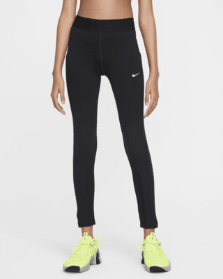 Детские тайтсы Nike Pro Girls' Therma-FIT Mid-Rise Leggings