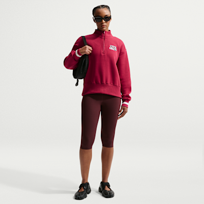Nike Sportswear Women's Oversized 1/4-Zip Fleece Top
