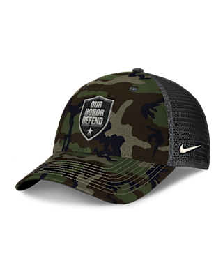 Мужские  Ohio State 2025 Military Appreciation Rise Nike College Trucker Adjustable Hat
