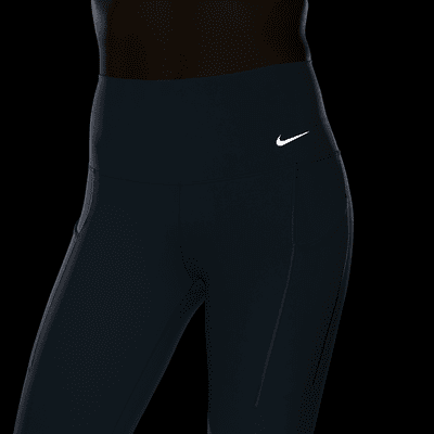 Nike Universa közepes tartást adó, magas derekú, teljes hosszúságú, zsebes női leggings