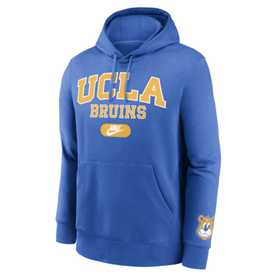 Sudadera con gorro sin cierre universitaria Nike para hombre UCLA Bruins Legacy Club Foundational