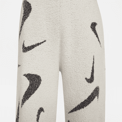 Nike Sportswear Phoenix Cozy Bouclé Women's High-Waisted Wide-Leg Knit ...