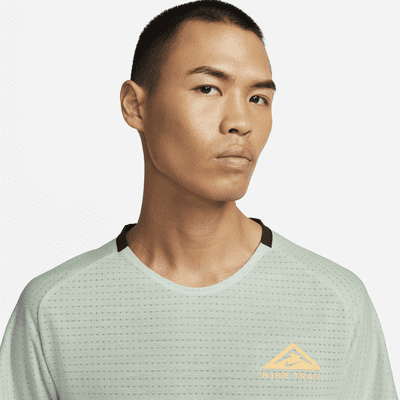 เสื้อวิ่งเทรลแขนสั้นผู้ชาย Nike Dri-FIT Trail Solar Chase