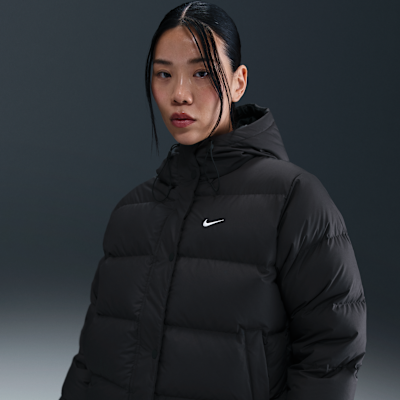 나이키 스포츠웨어 메트로 여성 써마 핏 루즈 핏 후드 패딩 재킷