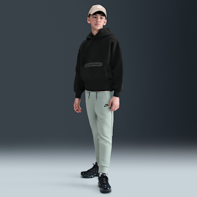 Sudadera con gorro sin cierre oversized para niño talla grande Nike Sportswear Tech Fleece