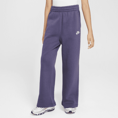 Pants de pierna ancha para niña Nike Sportswear Club Fleece