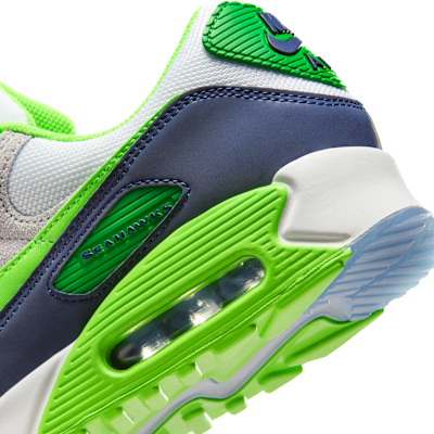Seattle Seahawks Air Max 90 Men's Nike Shoes