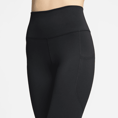 Leggings tiro alto de 7/8 con bolsillos para mujer Nike One