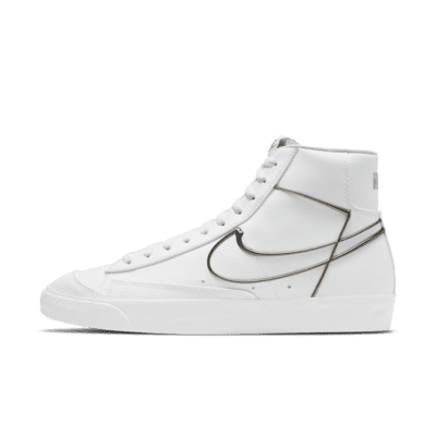 nike blazer mid mens silver