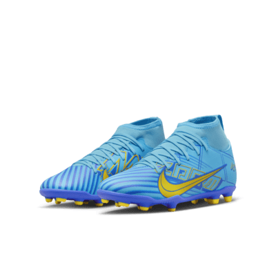 Nike Jr. Mercurial Superfly 9 Club KM FG/MG Little/Big Kids' Multi-Ground High-Top Soccer Cleats