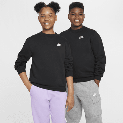 Nike Sportswear Club Fleece Big Kids' Sweatshirt (Extended Size)