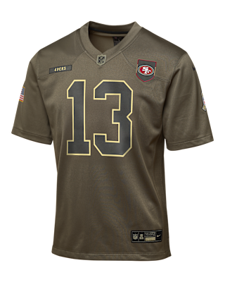 Детские джерси Brock Purdy San Francisco 49ers Salute to Service Big Kids’ Nike NFL Game Jersey