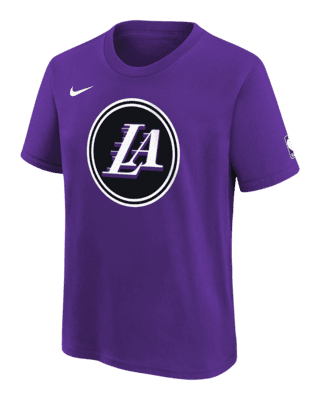  Nike Men's Los Angeles Lakers City Edition NBA Logo T-Shirt :  Sports & Outdoors