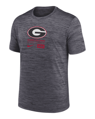 Мужская футболка Georgia Bulldogs Campus Center Block Velocity Nike Dri-FIT College