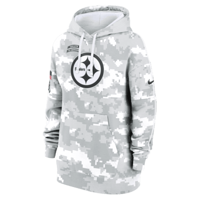 Pittsburgh Steelers Salute to Service Primary Edge Club Women's Nike NFL Pullover Hoodie