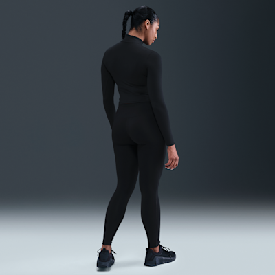 Dámská střední vrstva Nike One Fitted Dri-FIT se čtvrtinovým zipem