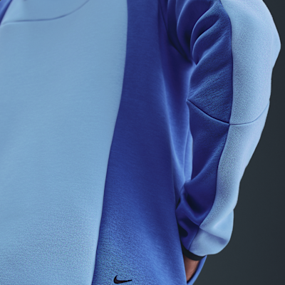 Casaco Windrunner em lã cardada com fecho completo e bloco de cor Nike Tech para homem