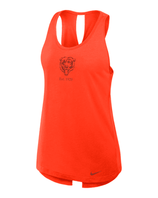 Женские  Chicago Bears Established Nike Dri-FIT NFL Tank Top