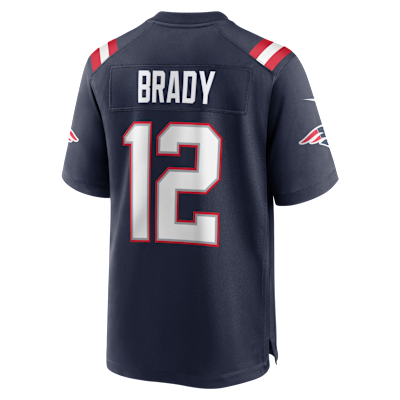 Jersey de juego Nike para hombre Tom Brady New England Patriots