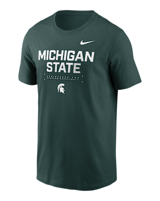 Мужская футболка Michigan State Courtside Basketball Nike Dri-FIT College для баскетбола