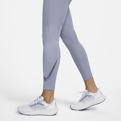 Nike Fast 7/8-Lauf-Leggings mit mittelhohem Bund und Taschen für Damen