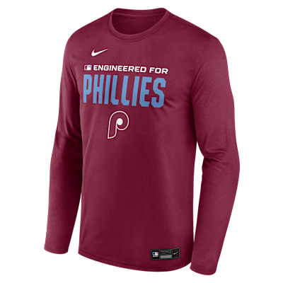 Philadelphia Phillies Authentic Collection Team Issue Men's Nike Dri-FIT MLB Long-Sleeve T-Shirt