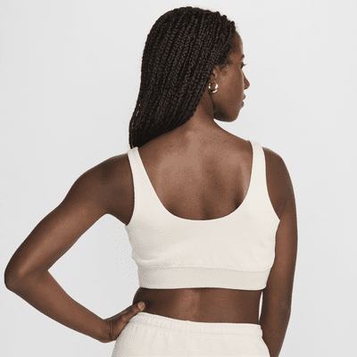 Nike Sportswear Chill Terry Cropped-Tanktop aus French Terry mit schmalem Schnitt für Damen