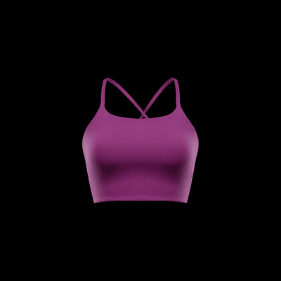 Bra deportivo de baja sujeción de talle largo con forro ligero para mujer Nike One Convertible