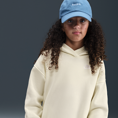 Sudadera con gorro sin cierre oversized para niños talla grande Nike Sportswear Club Fleece