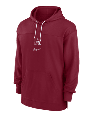 Мужские джерси Alabama Crimson Tide Sideline Jersey Nike Dri-FIT College Pullover Hoodie