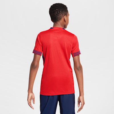 Norway 2025 Stadium Home (kvindehold) Nike Dri-FIT Replica-fodboldspillertrøje til større børn