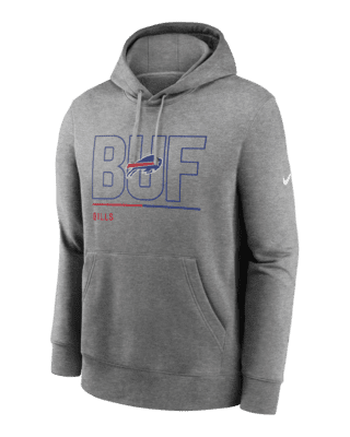 Buffalo Bills Sideline Club Men's Nike NFL Pullover Hoodie.