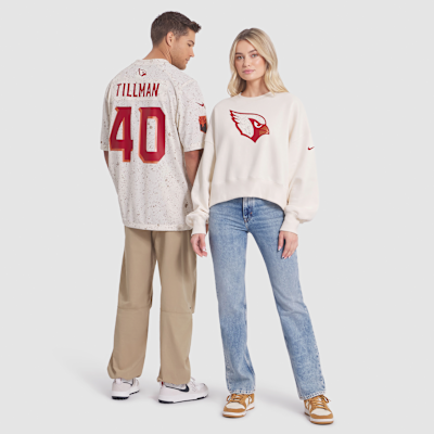 Sudadera de cuello redondo sin cierre Nike de la NFL para mujer Arizona Cardinals Rivalries Collection Oversized