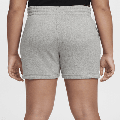 Shorts de French Terry de 13 cm para niña talla grande  (tallas amplias) Nike Sportswear Club Fleece