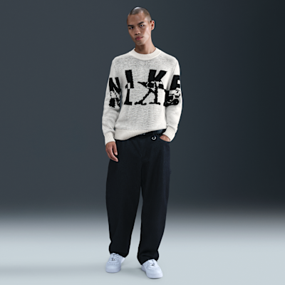 Suéter de cuello redondo tejido Knit para hombre Nike Sportswear