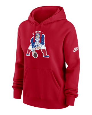 Женское худи New England Patriots Club Nike NFL Pullover Hoodie